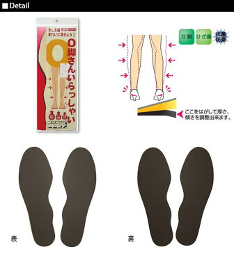 O脚さんいらっしゃい O脚インソール 通販/正規品 おすすめ いんそーる 定番 インソール スリッパ サンダル ひざ サポーター O脚矯正 消臭 なかじき 中敷 中敷き insole O脚用インソール