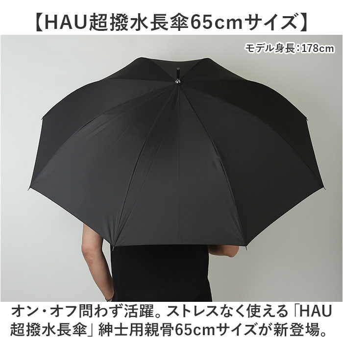 傘 メンズ 65cm 通販 長傘 雨傘 ジャンプ傘 かさ 長がさ 超撥水 超はっ水 65センチ 直径 111cm 耐風傘 耐風骨 風に強い ワンタッチ グラスファイバー骨 折れにくい 丈夫 通勤 通学 紳士 男性 無地 おしゃれ H・A・U 10002931