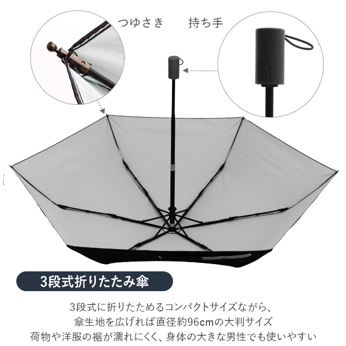 折りたたみ傘 自動開閉 通販 メンズ レディース 晴雨兼用 55cm 6本骨 折り畳み傘 おしゃれ シンプル 無地 UVカット率99%以上 遮光率99%以上 遮熱 撥水 はっ水 通勤 通学 リフレクター 男女兼用 innovator イノベーター