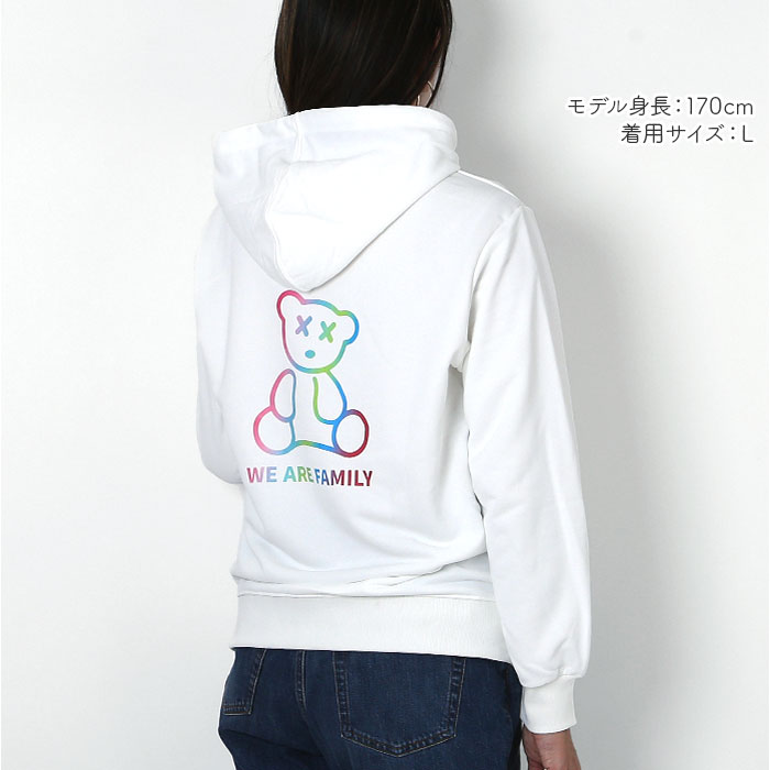 パーカー レディース 長袖 通販 オシャレ おしゃれ 春 秋 冬 トップス ペア カップル ペアルック 親子 お揃い リンクコーデ かわいい 可愛い 親子ペアルック 家族 おそろい カジュアル ゆったり シンプル 贈り物 ギフト ビッグシルエット backyard-10363410 BACKYARD FAMILY ママタウン サンプル画像3