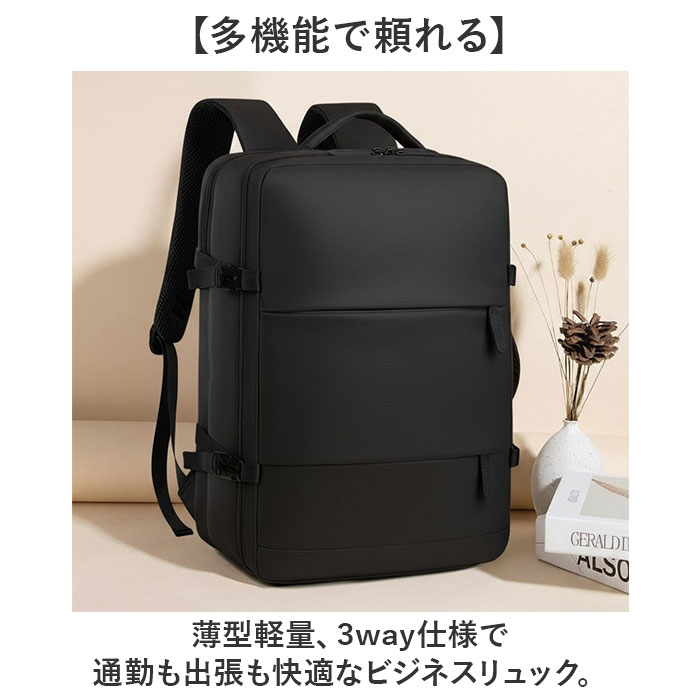 リュックサック 大容量 おしゃれ 通販 メンズ レディース リュック バックパック ビジネスバッグ 通勤バッグ A4 旅行 出張 通学 通勤 ビジネスリュック 軽い 軽量 鞄 かばん キャリーオン USBポート トラベルバッグ シンプル カジュアル レジャー backyard-10370857 BACKYARD FAMILY ママタウン サンプル画像2