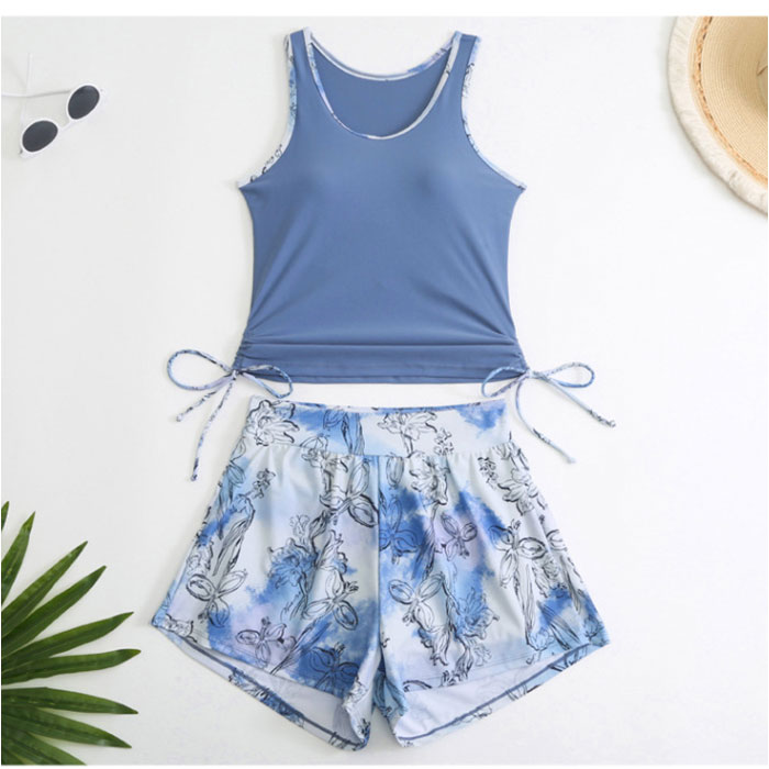 スイムウェア 水着 セパレート 通販 レディース水着 みずぎ フィットネス水着 ショートパンツ タンクトップ パーカー ラッシュガード スイミング プール 海水浴 体型カバー かわいい 可愛い 露出控えめ デザイン 海 夏 大人 女性 おしゃれ オシャレ backyard-10398825 BACKYARD FAMILY ママタウン サンプル画像3