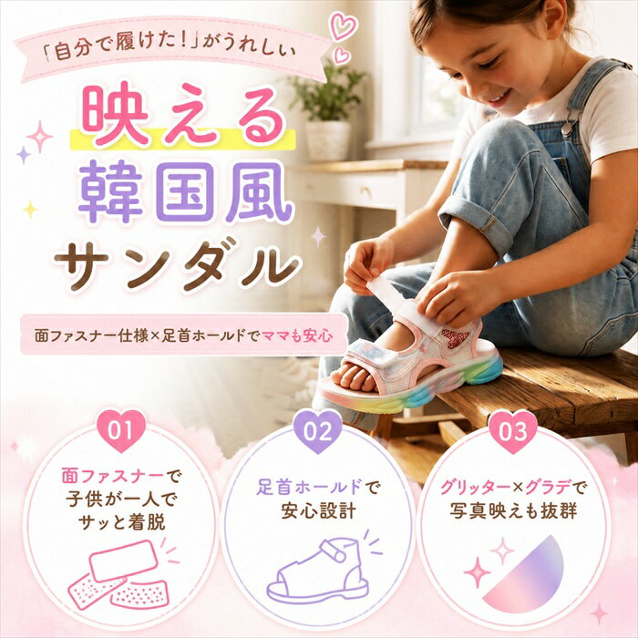 キッズ スポーツサンダル 通販 キッズサンダル ビーチサンダル 夏 女の子 子供 子...