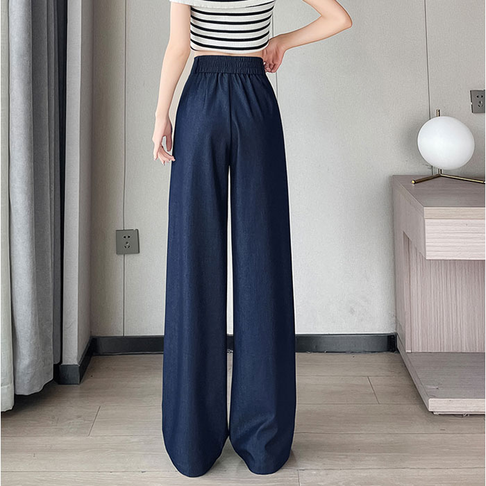 ワイドパンツ デニム ウエストゴム 通販 ロングパンツ ロング丈 パンツ フレアパンツ フレア ズボン レディース 体型カバー ゆったり ハイウエスト 春 夏 秋 おしゃれ かわいい シンプル カジュアル 女子 大人 可愛い ボトムス レディースファッション backyard-10417966 BACKYARD FAMILY ママタウン サンプル画像3