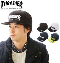 スナップバック スラッシャー THRASHER キャップ 帽子 ライム ネイビー 定番 ホワイト 白 ブラック 黒 THRASHER MAG mag logo cap 平つば スナップバックキャップ Snap Back CAP メンズ メンズ帽子 15THC50