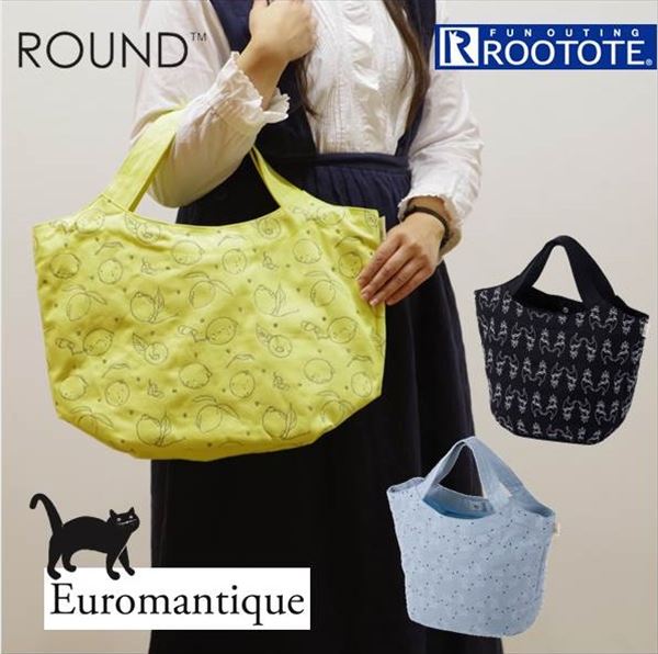 ルートート　マザーズバッグ Rootote ルートート トートバッグ 通販 サイドポケット ROUND ラウンド 刺繍 肩掛け レディース ショルダー 大容量 ママバッグ お買い物バッグ ショッピングバッグ