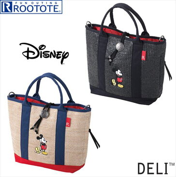 Rootote ルートート トートバッグ 通販 サイドポケット DELI デリ DISNEY ディズニー ミッキー バスケット サブバッグ レディース 小さめ 軽量 かわいい サブバッグ 手提げ