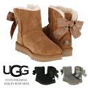 UGG ムートンブーツ レディース アグ 通販 ショートブーツ ブランド おしゃれ Customizable Bailey Bow Mini カスタマイザブル ベイリー ボウ ミニ 1100212 ファー スウェード リボン ボア 内ボア ブーツ 女性 冬靴 婦人靴 約 23cm 約 24cm 約 25cm ミニ丈 かわいい