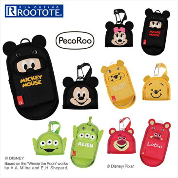 ルートート ディズニー 通販 小物入れポーチ ブランド ROOTOTE 行楽 カラビナ バッグ バッグ スマホケース アウトドア 男の子 メンズ ボーイズ アウトドア 携帯 小学生 おでかけ ペコルー スポーツ ユニセックス