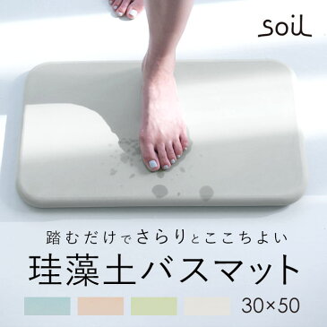 珪藻土バスマット soil 通販 おしゃれ かわいい 白 ホワイト 青 ブルー 緑 グリーン ピンク 日本製 国産 ソイル 珪藻土バスマット ギフト 新生活 引っ越し 足拭きマット 洗面所用品 浴室用具 バス用品