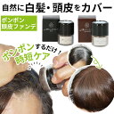 白髪染め 通販 ポンポン頭皮ファンデ 薄毛隠し 白髪隠し 頭皮ファンデ 頭皮ファンデーション 頭皮ケア 毛髪頭皮用ファンデーション ファンデ ファンデーション ...