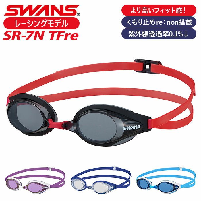 スワンズ SWANS ゴーグル SR-7N TFr 通販 レーシングモデル スイムゴーグル スイミング 大人 ジュニア 水中メガネ 水泳 競泳 おしゃれ プール...