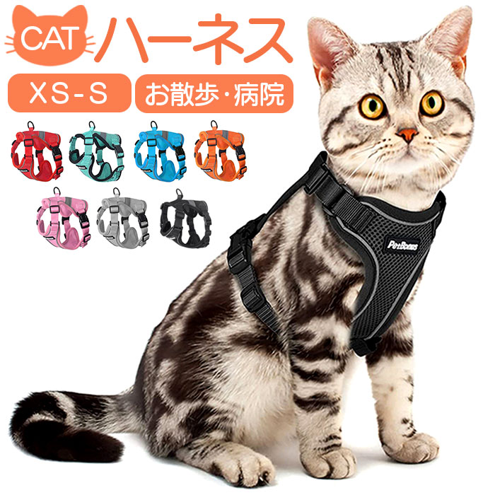ハーネス 猫用 通販 胴輪 リードセット リード ねこ ネコ 抜けない 超小型犬 小型犬 ソフト胸あ ...