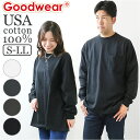 Goodwear グッドウェア 長袖 tシャツ 通販 Tシャツ ロンT ロングシャツ シャツ 袖 リブ ロング ロング丈 着回し USA コットン ポケット シ...