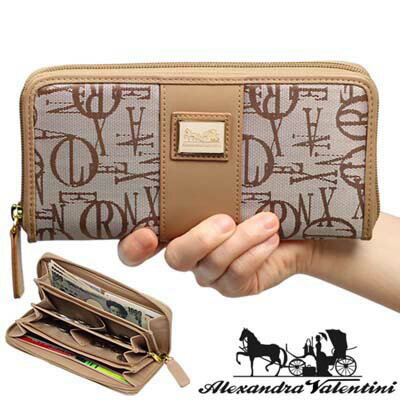 長財布 レディース 通販 アレキサンドラバレンティーニ 財布 フェイクレザー 合皮 長サイフ なが財 ...