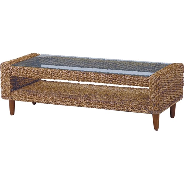 センターテーブル ガラス 通販 RL-1442NA-T グランツシリーズ ローテーブル ガラステーブル 強化ガラス テーブル 机 おしゃれ ピサンアバカ素材 編...