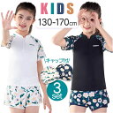 キッズ 水着 女の子 上下セット セパレート 通販 スイムウェア キッズ水着 ラッシュガード みずぎ 子供水着 フリル 半袖 柄 こども 子供 子ども 上下 水...