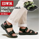 EDWIN サンダル エドウィン W5123 通販 スポーツサンダル メンズ スポサン ストラップサンダル スポーツ アウトドア 夏 春 春夏 やわらかい 歩き...