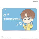 SEVENTEEN グッズ 通販 PetiTEEN スライドカードケース SEUNGKWAN スングァン セブチ プチティーン パスケース 定期入れ カードケース 定期券入れ ICカードケース カードホルダー 推し活グッズ かわいい 可愛い キャラクター
