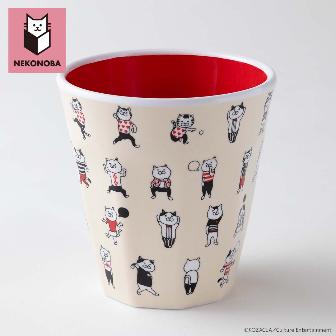 NEKONOBA グッズ 通販 ネコノバ メラミンコップ メラミンカップ メラミンタンブラー メラミン食器 コップ カップ 電子レンジ不可 猫 ねこ ネコ 猫グ...
