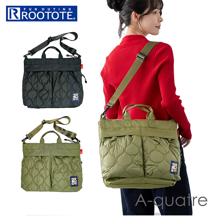 ROOTOTE ルートート トートバッグ 8456 通販 スヌーピー SNOOPY 2way ショルダーバッグ 斜めがけバッグ 大きめ A4 通勤 通学 大容量...