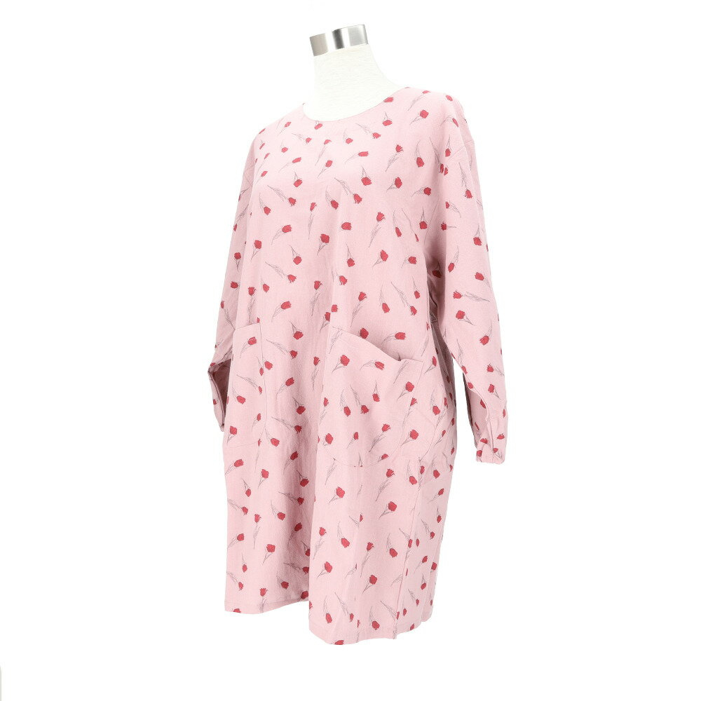 楽天市場】綿100%（カラーピンク）（割烹着・スモック｜エプロン