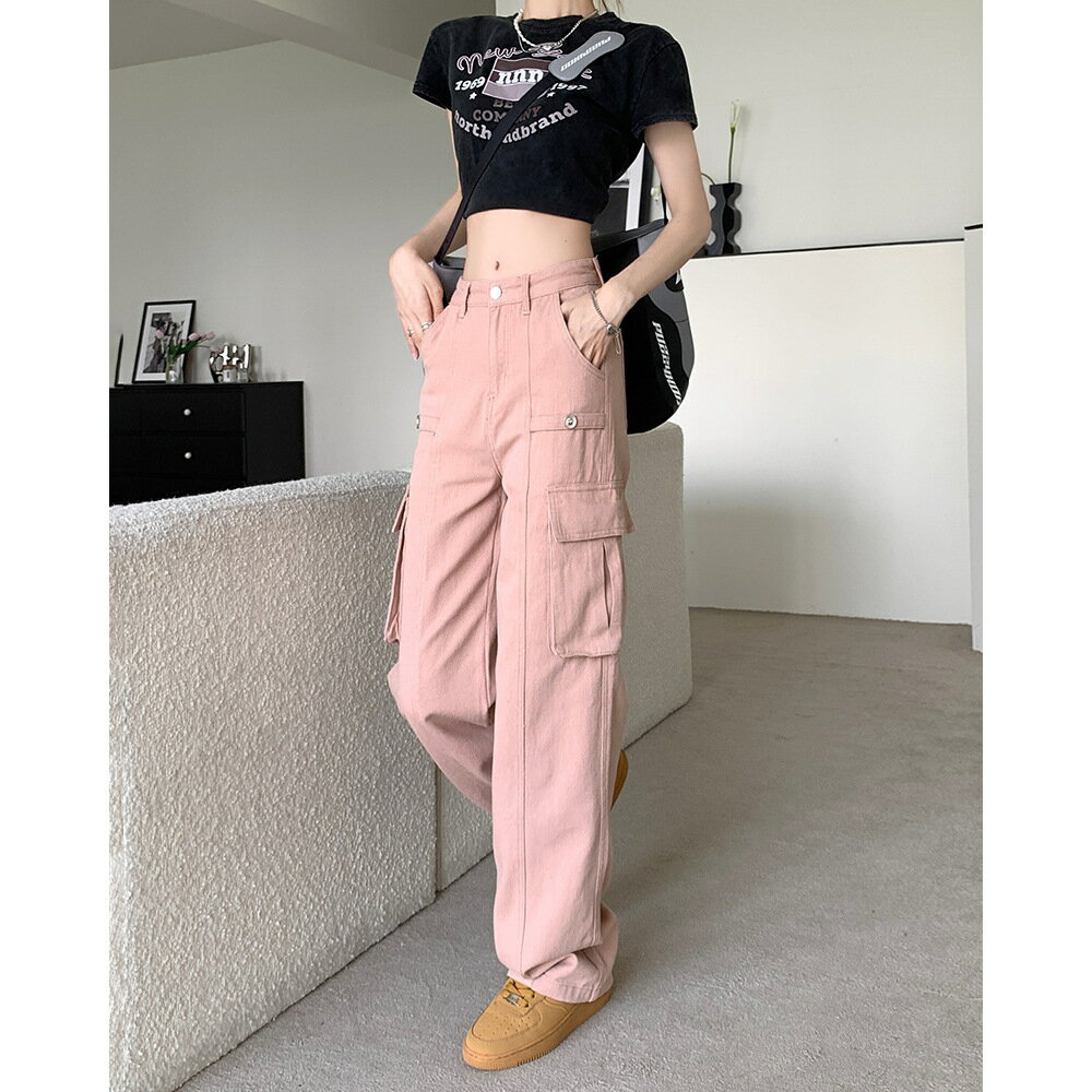 rurumu: カーゴパンツ　ピンク rurumu:（ルルムウ）の「rurumu:/ルルムウ/drawstring loose fit
