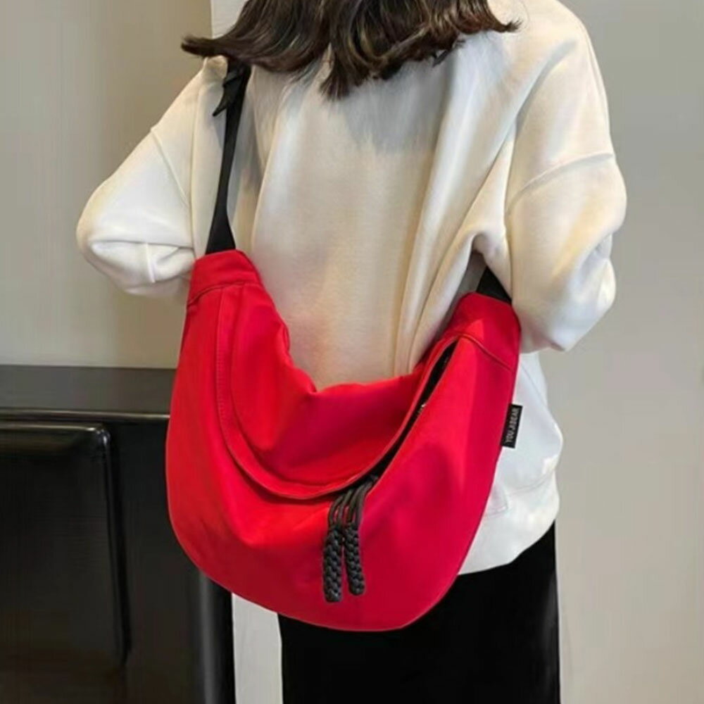 美品☆PORTER ポーター 吉田カバン ショルダーバッグ 三日月 ナイロン 黒