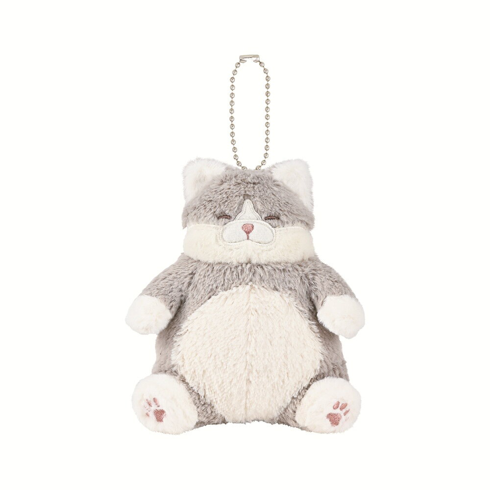 楽天市場】ぬいぐるみ 猫（カラーグレー）（キーホルダー
