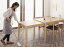 【テーブルカラー:ナチュラル】ダイニングテーブル 伸縮 北欧デザイン スライド伸縮テーブルダイニングシリーズ ダイニングテーブル単品 W135-235
