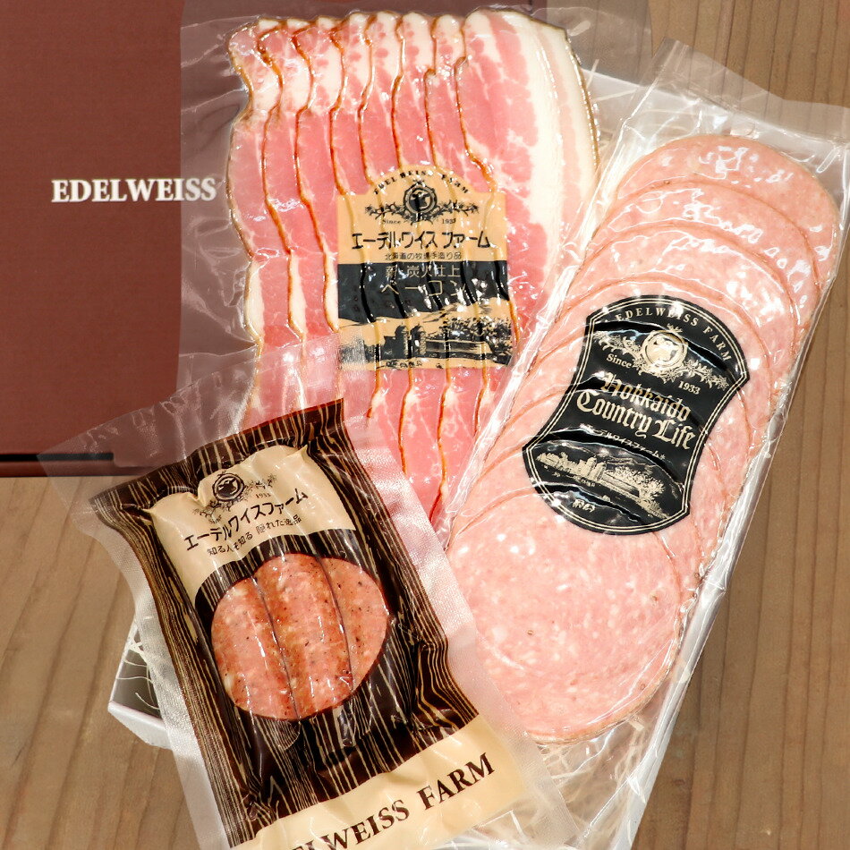 Rakuten - ベーコンとソーセージ詰合せ Y-1【ギフト包装】肉 詰め合わせ セット プレゼント 父の日 お中元 夏ギフト 内祝い お返し お祝い お礼 贈答品 食べ物 肉 高級 ウインナー ブルスト ロース お取り寄せ 通販 美味しい 保存料不使用 ほぼ無添加 国産 北海道