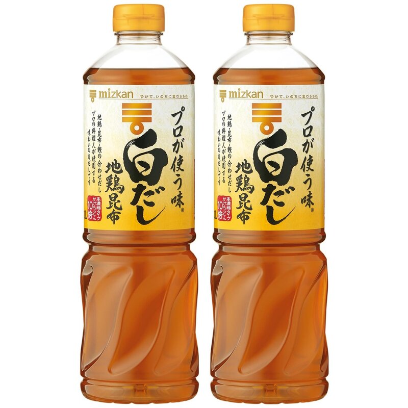 ミツカン プロが使う味 白だし 1L ×2本 [ めんつゆ 和風だし ] @zb badasai-10002843 BADASAI パッケージ画像