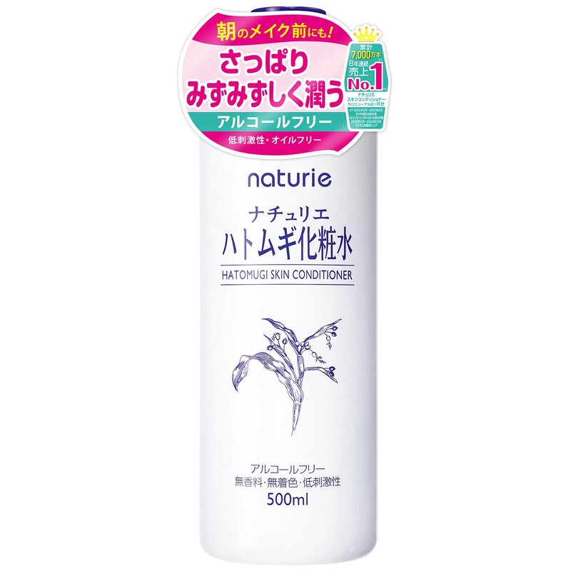 Naturie Job's Tears Skin Conditioner R 500ml (Job's Tears Extract/Fragrance-free/Colorant-free/Hypoallergenic/Oil-free, Alcohol-free, Surfactant-free/Large Capacity) @zb