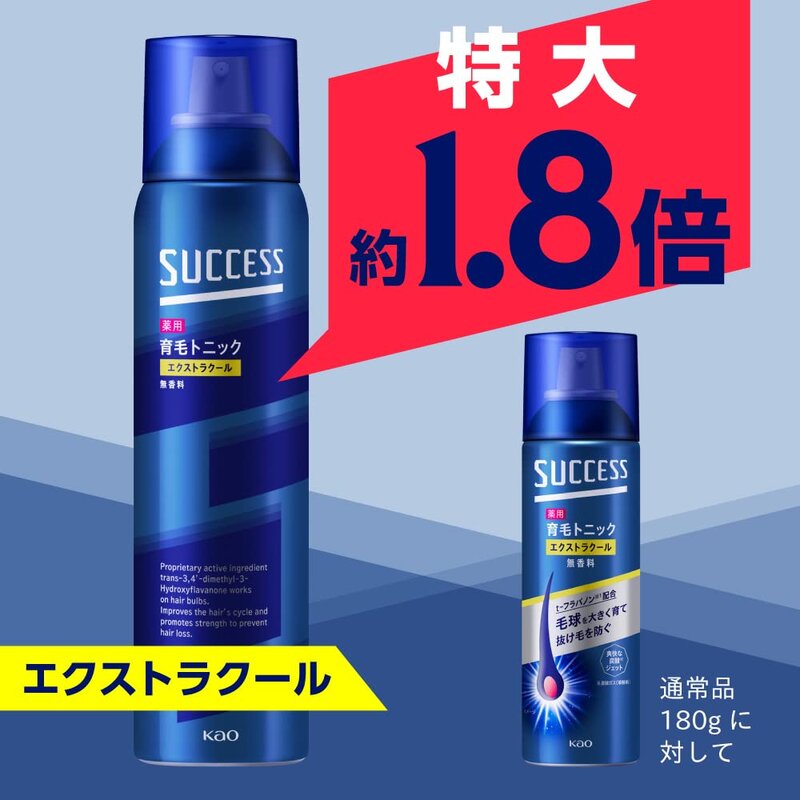 サクセス Amazon.co.jp限定 約1.8倍 薬用育毛トニック エクストラクール 無香料 325g 髪の成長期を保ち badasai-10004226 BADASAI サンプル画像2