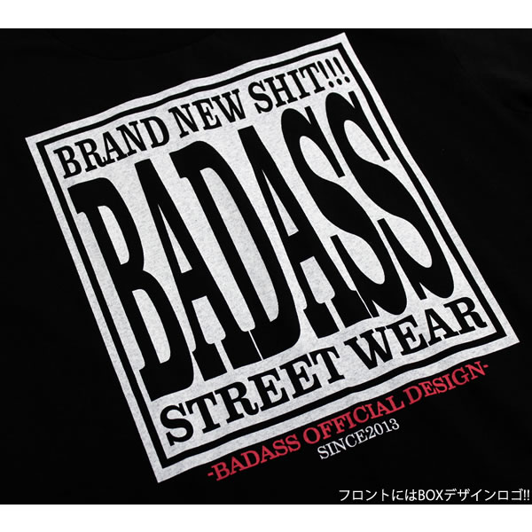 BADASS バダス オフィシャルTシャツ ブラック メンズ レディース メンズ スケート スノーボード バスケ ダンス スポーツ ストリート系 HIPHOP 衣装 ペアルック