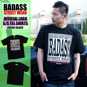 BADASS バダス オフィシャルTシャツ ブラック メンズ レディース メンズ スケート スノーボード バスケ ダンス スポーツ ストリート系 HIPHOP 衣装 ペアルック