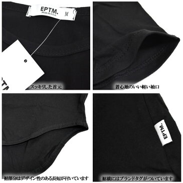 EPTM エピトミ 無地 Tシャツ ロング丈 半袖Tシャツ ブラック メンズ レディース ロング丈 プレーン 大きいサイズ ビッグサイズ トレーナー 部屋着 アメリカ メンズ ストリート系 ファッション