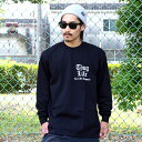 THUG LIFE / サグライフ 長袖Tシャツ THE BRAND LOGO / ブラック×ホワイト 黒 白 ロンT オリジナルブランド ワンポイント ロゴ 厚手 HIPHOP LA NY STREET ストリート ワーク ミリタリー B系 大きいサイズ トップス 春 夏 秋 冬 ヘビーウェイト メンズ ファッション