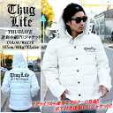 メンズ ファッション アウター ジャケットTHUGLIFE サグライフ アウター THUGLIFE 迷彩PUレザー中綿フードジャケット ホワイト ジャケット