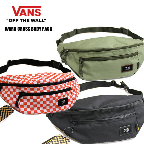 VANS バンズ ボディバック ウエストポーチ WARDCROSS BODY PACK 17465 リュックサック メンズ レディース 小物 スケーター スポーツ スケートボード ペアルック サーフィン スクールバック