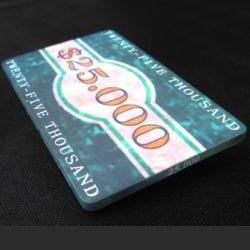 [Casino] [Luxury Ceramic Corner Chip] Casino Chip Poker Chip Corner Chip Placa [25k] - Ceramic Poker Board Chip Chip Casino Chip Poker Chip High Stakes Poker 1000 Yen Rakuten Super Oferta — vista 3