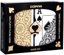 【 トランプ ポーカー の王道 】【 COPAG コパッグ 】 COPAG コパッグ 1546 ゴールド ＆ ブラック JI（ジャンボ インデックス） [ ポーカー サイズ ] 2個セット テキサスホールデム ポーカートーナメント トランプ ポーカー プラスチック