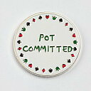 [ ポーカー ] [ ゲームコイン ] カードプロテクター「Pot Committed」-ポーカープレイヤー用 カードガード カードスピナー ポーカートーナメント ゲームコイン ボタン ディーラーボタン カジノ プレゼント