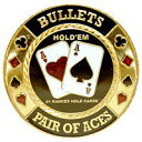 [ ポーカー ] [ ゲームコイン ] カードプロテクター 「BULLETS」-ポーカープレイヤー用 カードガード カードスピナー ポーカートーナメント ゲームコイン ボタン ディーラーボタン カジノ プレゼント クリスマス 年末 年始