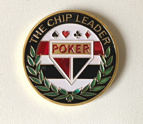 [ ポーカー ] カードプロテクター「CHIP LEADER」(チップリーダー）- ポーカープレイヤー用 カードガード カードスピナー ポーカートーナメント ゲームコイン ディーラーボタン プレゼント ゴルフマーカー