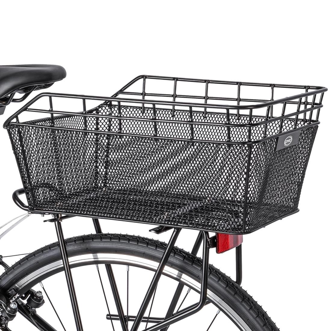 サイズ：幅388x高さ200x奥行240(mm)商品名：自転車 後ろカゴ 高耐久性 大容量 取付簡単 金属製&nbsp;【金属製高強度かご】 サビに強く丈夫で、耐久性に優れたステンレス製自転車用後ろバスケット。【たっぷり入る！】 たっぷり入る大容量サイズで、日々のお買い物が便利になります。【取り付け簡単】 取付金具も同梱されており、リヤキャリアに容易に取り付けできました。【小物落下防止】 カゴの目が細かく小物が落ちにくいです。【豊富な付属品】 付属品も豊富で様々なシーンにお使い頂けます。自転車用後ろカゴ