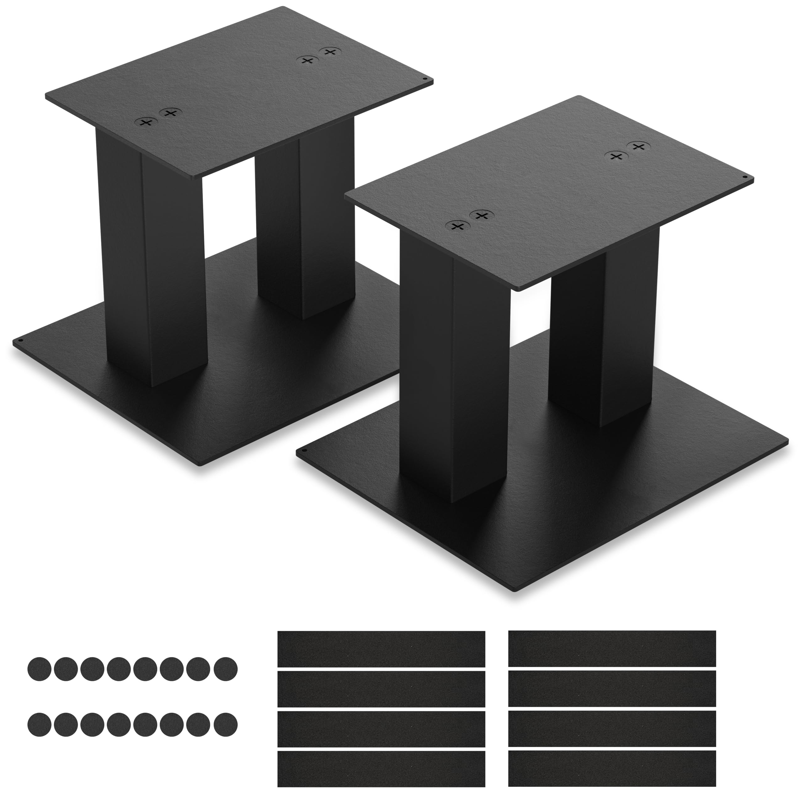 スピーカースタンド 卓上スピーカースタンド 卓上は、小型 金属製 天板 165mm×125mm 高さ 150mm 耐荷重30kg 2台1組です。設置場所や使い方に合わせて調整しやすい設計です。素材の特長を生かした、日常使いしやすい仕上がりです。関連サイズ仕様：165mm×125mm、150mm、30kg 2ご注文前にカラー、サイズ、設置場所、使用目的に合うかをご確認ください。モニター環境により実物と色味が異なる場合があります。