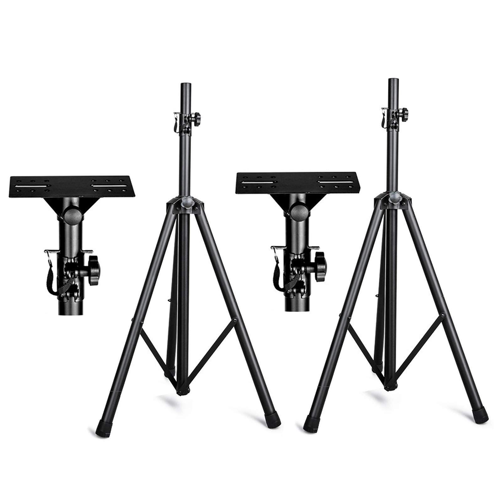 BADUS 2本セット スピーカースタンド 高さ100~200cm調節可能 折りたたみ式 スピー...