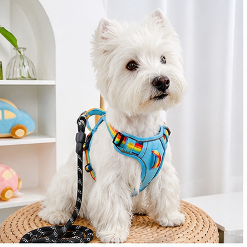BADUS ペット用ハーネス リードセット 犬 猫 ベスト型 反射風 1.5mリード付き XXS ...
