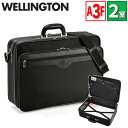 アタッシュケース 大容量 a3 メンズ ビジネスバッグ ブリーフケース WELINGTON 21217 A3ファイル B4 A4 対応 48cm 2ルーム 多機能 軽量 丈夫 鞄倶楽部 通勤 通学 出張 オーバーナイト